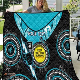custom afl power naidoc week quilt keep the fire burning indigenous art