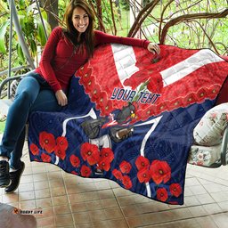 custom roosters rugby anzac quilt sydney gallipoli soldier with aboriginal art
