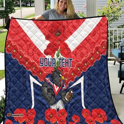 custom roosters rugby anzac quilt sydney gallipoli soldier with aboriginal art