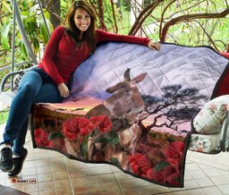 premium quilts kangaroo coverlets waratah landscape art ver01