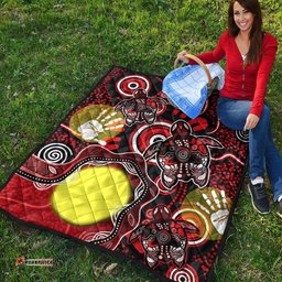 aboriginal flag naidoc turtle premium quilt