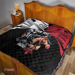 custom essendon and collingwood quilt together sporty style
