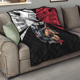custom essendon and collingwood quilt together sporty style