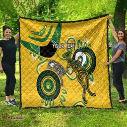 custom matildas naidoc week quilt australia kangaroo keep the fire burning yellow