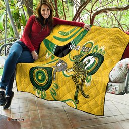 custom matildas naidoc week quilt australia kangaroo keep the fire burning yellow