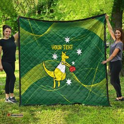 personalised australia go paris 2024 quilt national color ver1