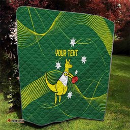 personalised australia go paris 2024 quilt national color ver1