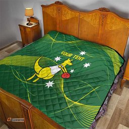 personalised australia go paris 2024 quilt national color ver1
