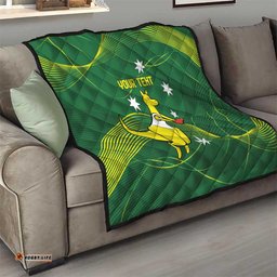 personalised australia go paris 2024 quilt national color ver1