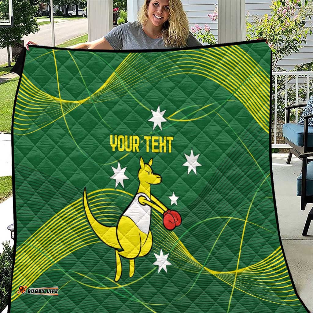 personalised australia go paris 2024 quilt national color ver1