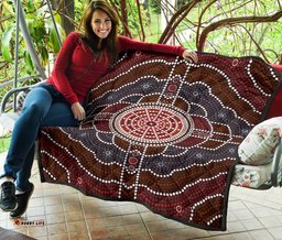 premium quilts aboriginal dot painting quilts ver03