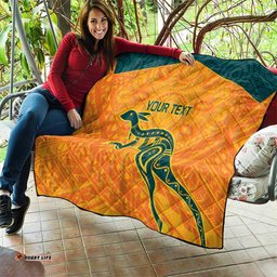 custom australia rugby quilt summer paris 2024