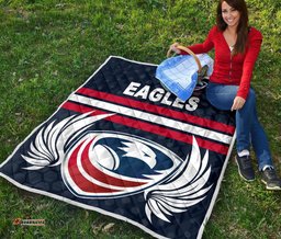 usa rugby premium quilt eagles simple style full navy