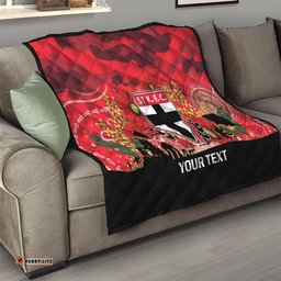 custom st kilda football anzac quilt gallipoli camouflage with poppies