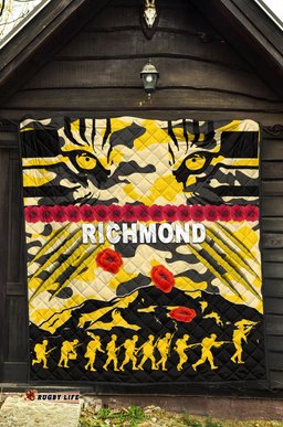 richmond tigers premium quilt anzac day country style 03
