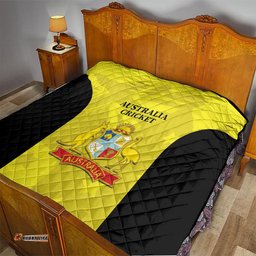 australia cricket quilt 2024 world cup go aussie gold version