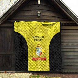 australia cricket quilt 2024 world cup go aussie gold version