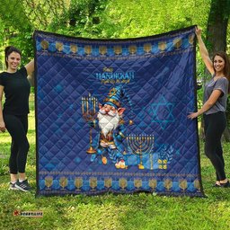 hanukkah jewish star of david quilt chilling with my gnomies