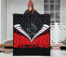 new zealand anzac quilt lest we forget premium quilt red