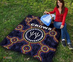 adelaide premium quilt indigenous crows footprint