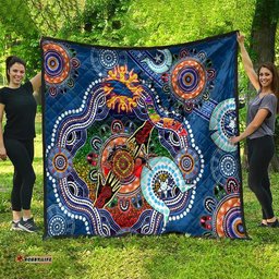 custom naidoc week 2024 adelaide crows quilt australia aboriginal dot painting