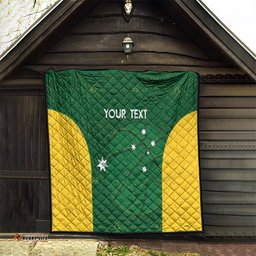 custom australia basketball quilt go champions aussie boomers national color