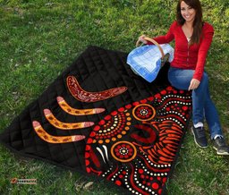 aboriginal premium quilt aboriginal boomerangs with dot painting pattern
