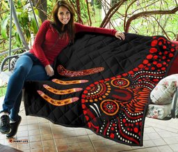 aboriginal premium quilt aboriginal boomerangs with dot painting pattern