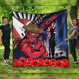 Amazing Aussie Melbourne Anzac Day Honor United In Spirit Quilt
