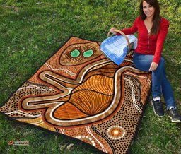 aboriginal premium quilt indigenous emu vintage stye