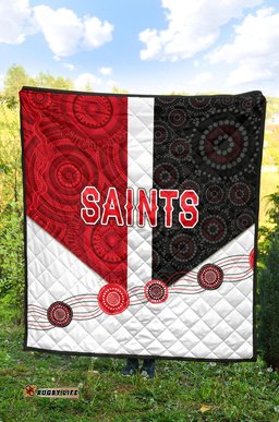 saints premium quilt indigenous