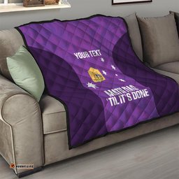 custom australia soccer quilt matildas go champions purple