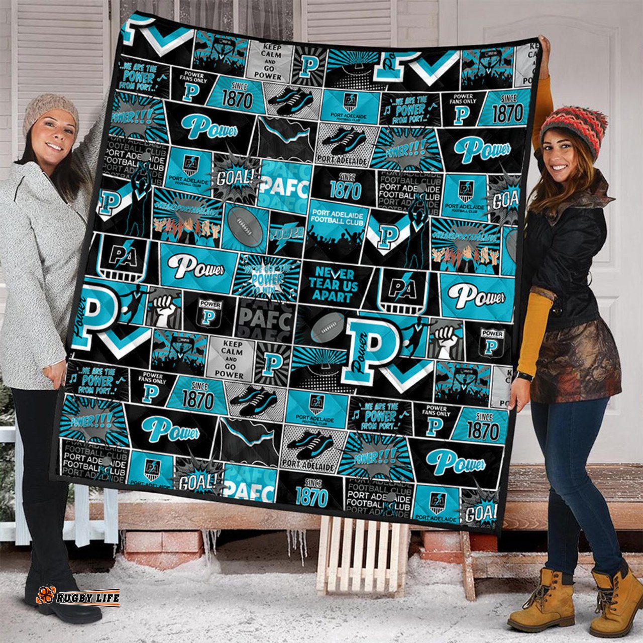 Amazing Aussie Port Adelaide Legacy Of The Pride Comic Style Quilt