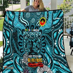 port adelaide power naidoc week 2024 quilt mascot football