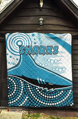 sharks premium quilt cronulla indigenous unique