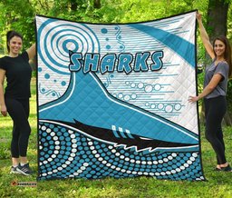 sharks premium quilt cronulla indigenous unique