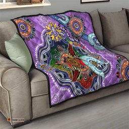 custom naidoc week 2024 fremantle dockers freo quilt australia aboriginal dot painting