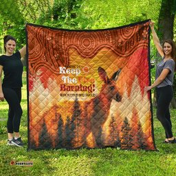 australian kangaroo forests naidoc 2024 quilt aboriginal art style