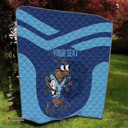 custom new south wales rugby quilt blues cockroach origin sporty