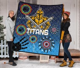 naidoc titans premium quilt gold coast aboriginal