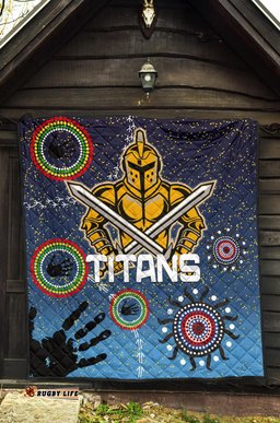 naidoc titans premium quilt gold coast aboriginal