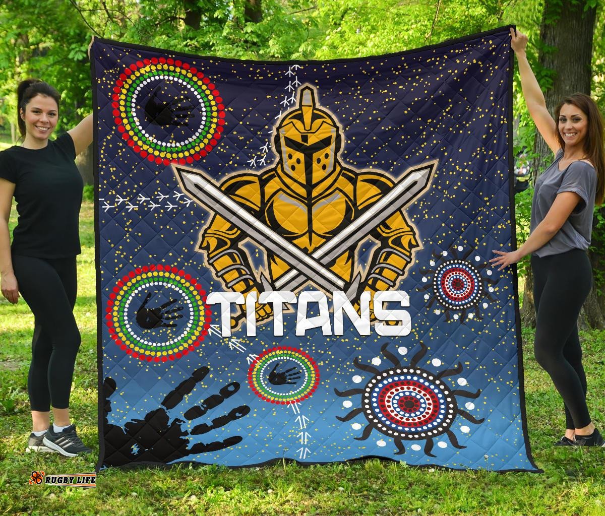 naidoc titans premium quilt gold coast aboriginal
