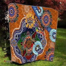 personalised tigers naidoc week 2024 quilt australia aboriginal dot painting