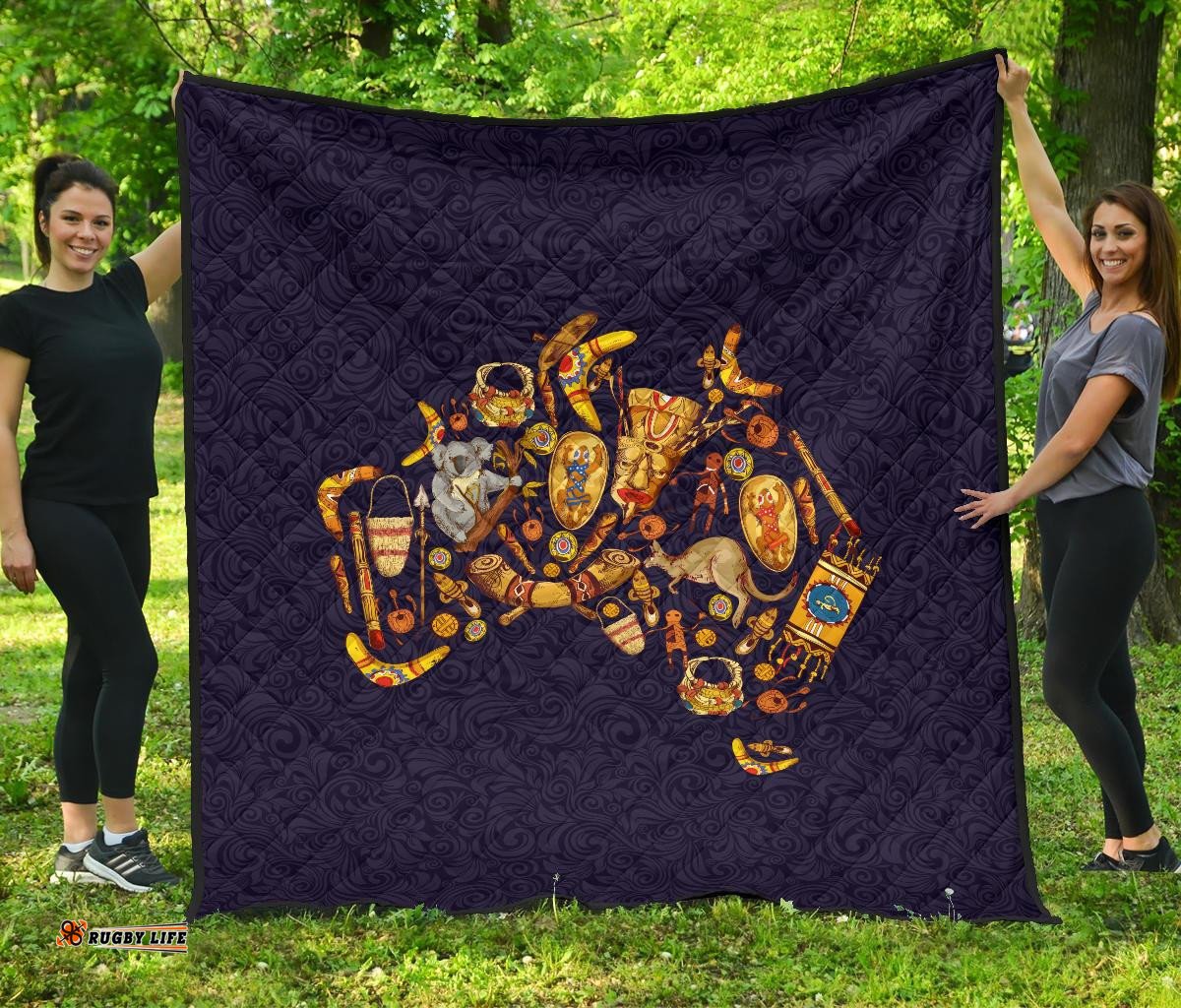 premium quilts australia map coverlets symbols