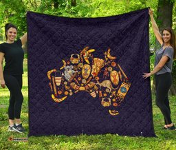 premium quilts australia map coverlets symbols