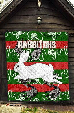 rabbitohs premium quilt animals aboriginal