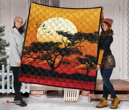 premium quilt sunset and tree in australia