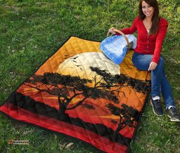 premium quilt sunset and tree in australia