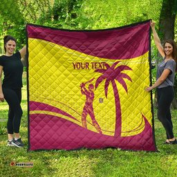 custom west indies cricket quilt 2024 world cup go windies