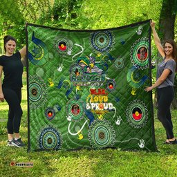 personalised naidoc week 2024 raiders quilt australia fire burning